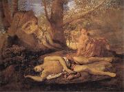Nicolas Poussin E-cho and Narcissus oil painting